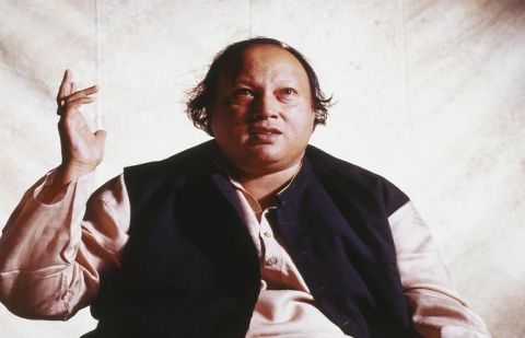 legendary Pakistani qawwal Nusrat Fateh Ali Khan 