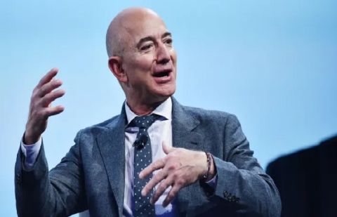 Billionaire and CEO of Blue Origin Jeff Bezos