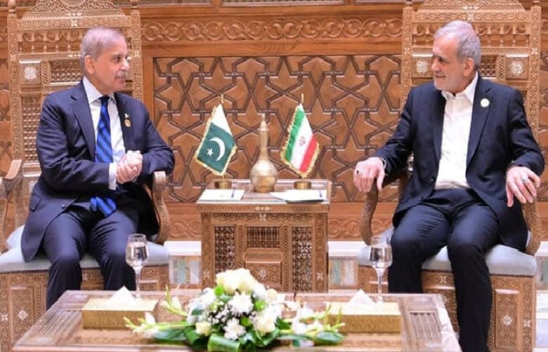 Iranian President Dr. Masoud Pezeshkian and Prime Minister Shehbaz Sharif