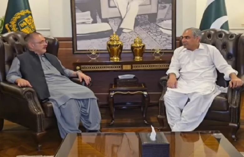 Interior Minister Mohsin Naqvi and Sindh Senior Minister Sharjeel Inam Memon