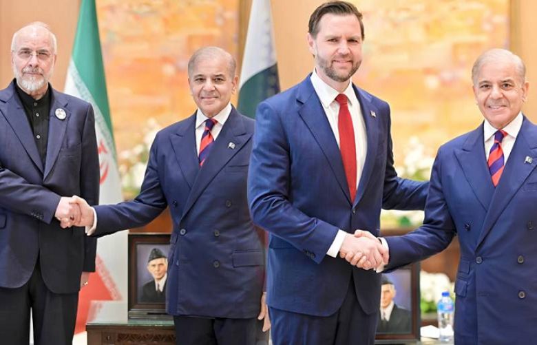 PM Shehbaz meets Iran, US delegations as peace talks commence in Islamabad