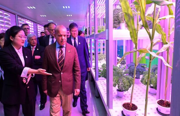 Prime Minister Shehbaz Sharif visits to Yangling Agricultural Demonstration Base in Xi&#039;an, China.