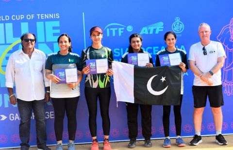 Pakistan’s junior girls tennis team delivered an impressive performance at the Billie Jean King Cup Junior Asia/Oceania Pre-Qualifying