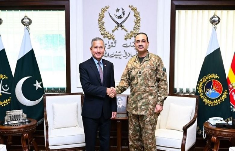 CDF Asim Munir, Singaporean FM discuss regional security