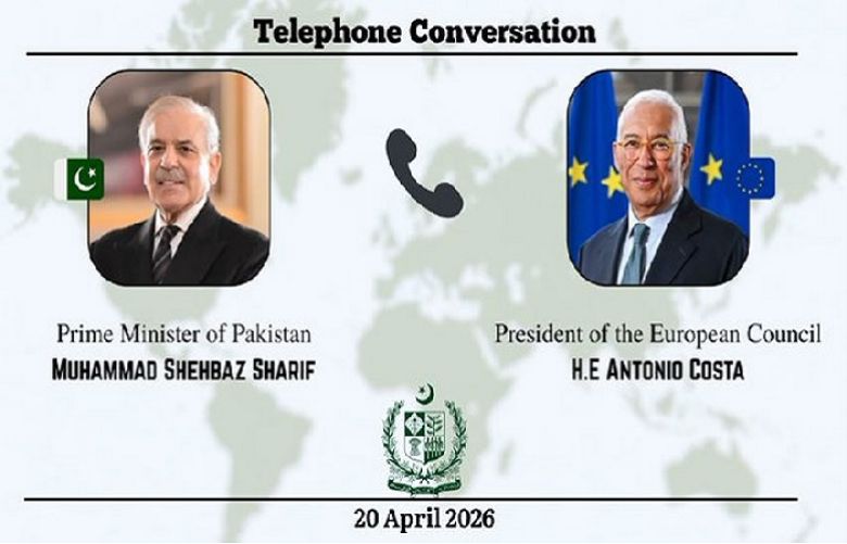 Prime Minister Shehbaz Sharif and President European Council António Costa